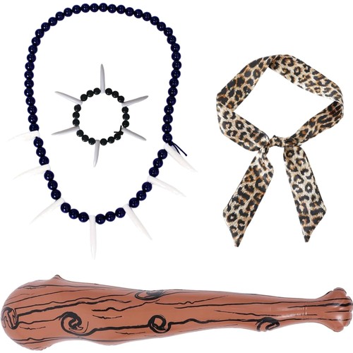 Caveman kostüm zubehör set - kostüm,